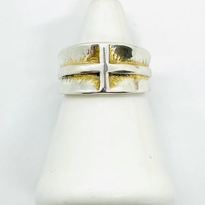 James Avery Vintage Esperanza Wrap Cross Ring 7.5